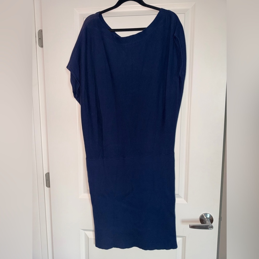 Banana Republic Women’s Navy Blue Knit Dress size XL - Picture 5 of 7